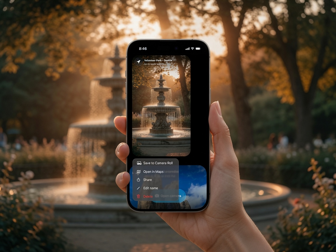 SnapSpots iOS app - Spot actions