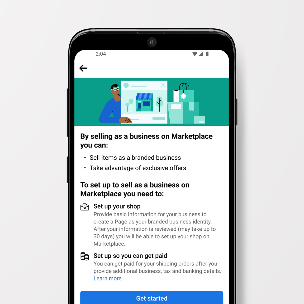 Facebook Marketplace Business Onboarding