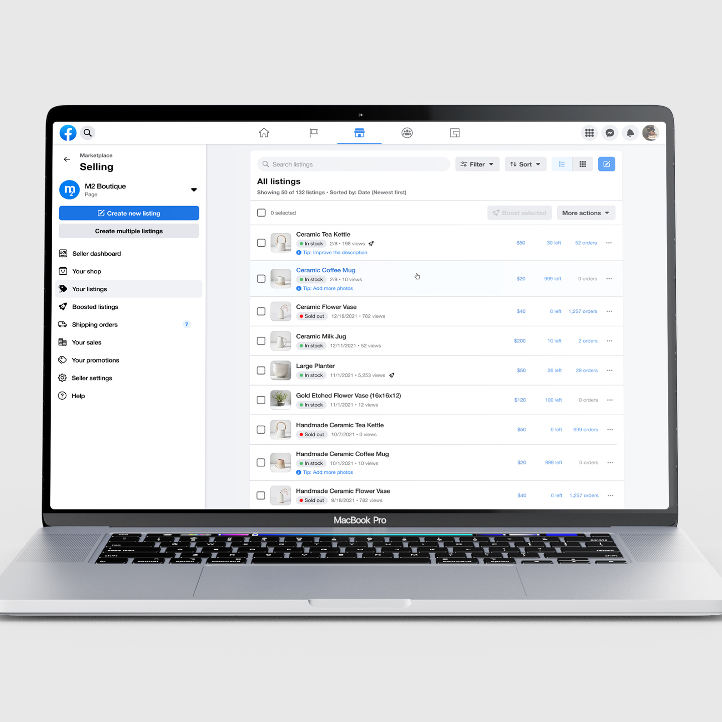 Facebook Marketplace Listing Management
