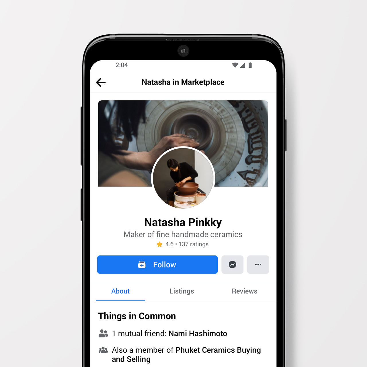 Facebook Marketplace Commerce Profile