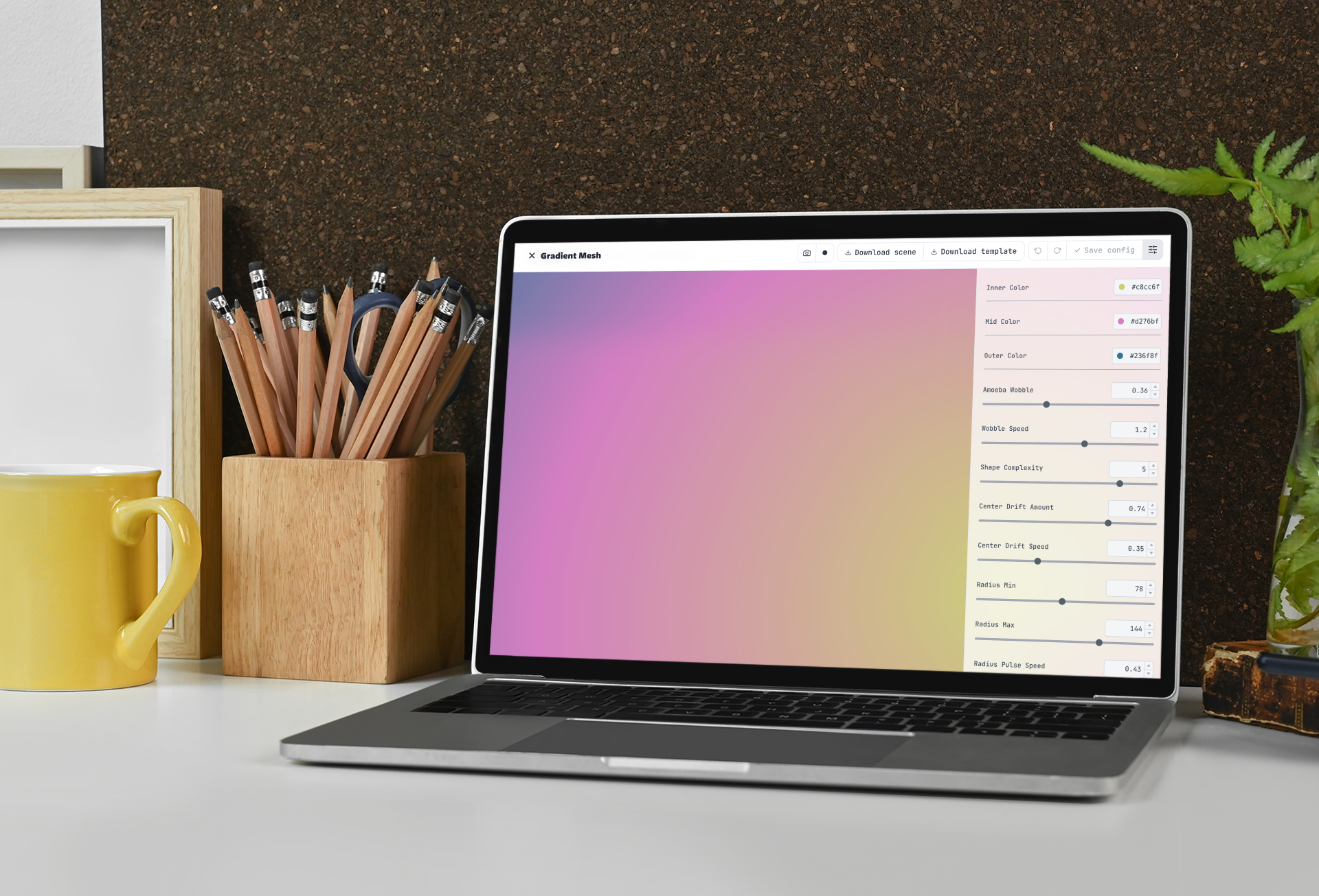 SMPLPXLS Vector Art Generator App Canvas